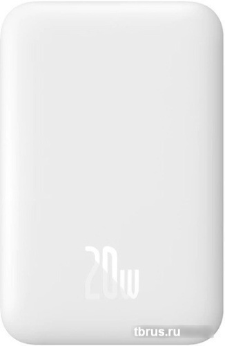 Внешний аккумулятор Baseus Magnetic Wireless PPCX020002 6000mAh (белый) фото 3