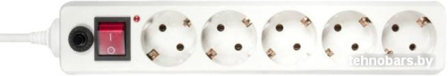 Сетевой фильтр Buro 5 розеток, белый, 10 м [500SH-10-W] фото 3