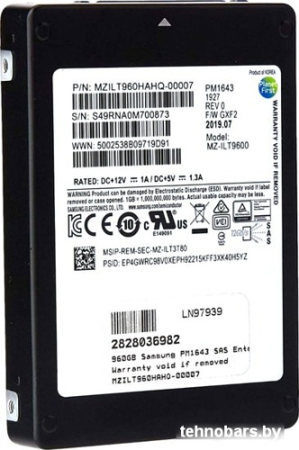 SSD Samsung PM1643 960GB MZILT960HAHQ фото 3