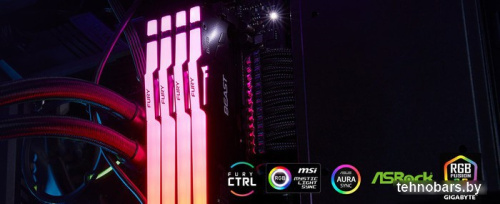 Оперативная память Kingston FURY Beast RGB 8ГБ DDR5 6000МГц KF560C36BBEA-8 фото 5