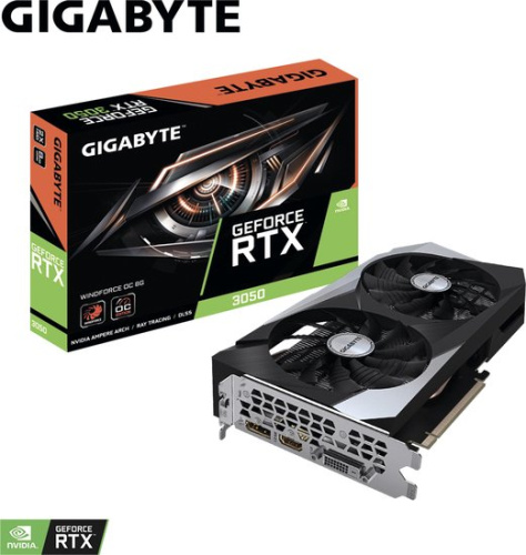 Видеокарта Gigabyte GeForce RTX 3050 WindForce OC 8G GV-N3050WF2OC-8GD фото 4