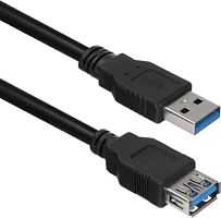 Адаптер ACD ACD-U3AAF-30L USB Type-A - USB Type-A (3 м, черный)