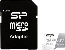 Карта памяти Silicon-Power Superior microSDXC SP512GBSTXDA2V20SP 512GB (с адаптером)