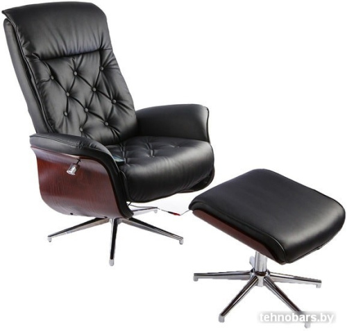 Массажное кресло Calviano 95 с пуфом (черный) фото 3