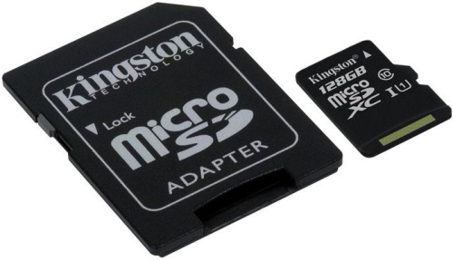 Карта памяти Kingston microSDXC UHS-I (Class 10) 128GB + адаптер [SDC10G2/128GB] фото 4