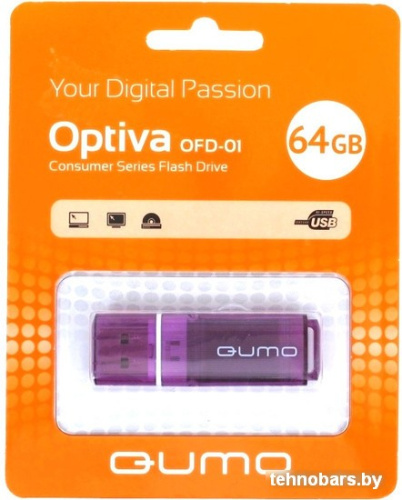 USB Flash QUMO Optiva 01 64Gb Violet фото 5