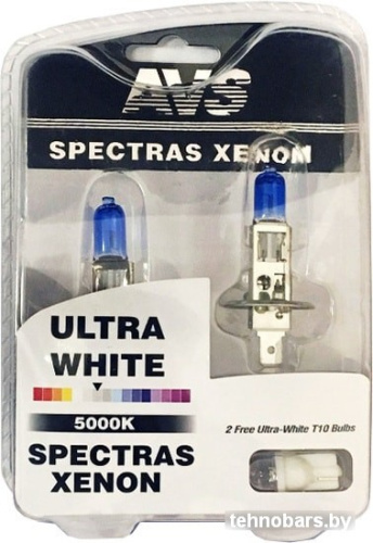 Галогенная лампа AVS Spectras Xenon H1+T10 4шт фото 3