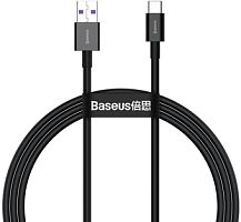 Кабель Baseus USB Type-A - Type-C CATYS-01 (1 м, черный)
