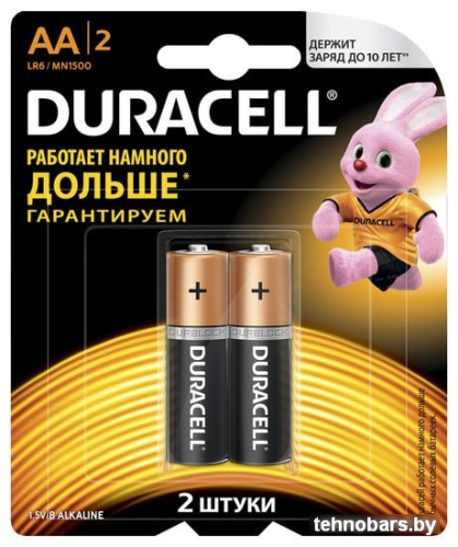 Батарейки DURACELL LR6/MN1500 2BP CN фото 3