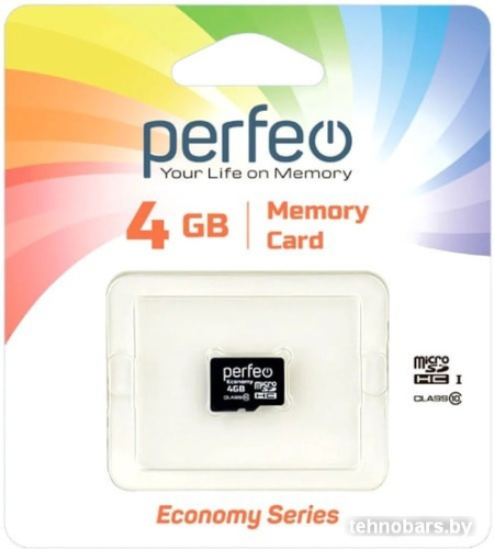 Карта памяти Perfeo microSDHC PF4GMCSH10ES 4GB фото 3
