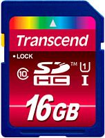 Карта памяти Transcend SDHC Class 10 UHS-I 16Gb (TS16GSDHC10U1)