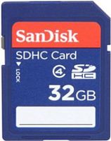 Карта памяти SanDisk Standard SDHC (Class 4) 32 Гб (SDSDB-032G-B35)