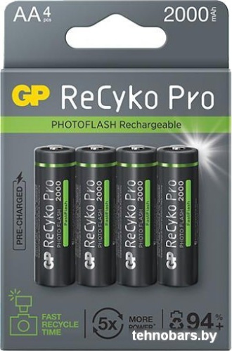 Аккумулятор GP ReCyko Pro AA 2000mAh 4 шт. фото 3