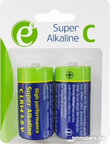 Батарейки EnerGenie Super Alkaline C 2 шт. EG-BA-LR14-01 фото 3