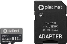 Карта памяти Platinet Pro 3 microSDXC PMMSDX512UIII 512GB + адаптер