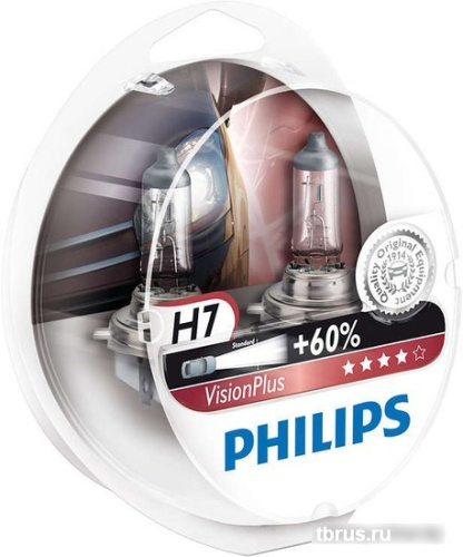 Галогенная лампа Philips H7 VisionPlus 2шт [12972VPS2] фото 3