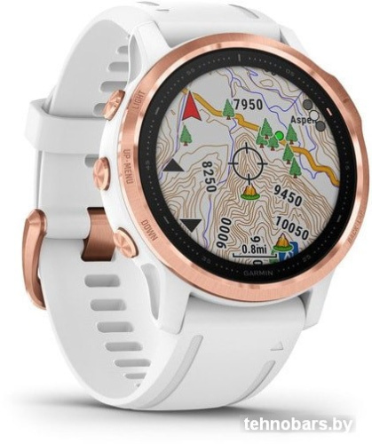Умные часы Garmin Fenix 6s Pro (розовое золото/белый) фото 4