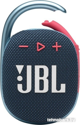 Беспроводная колонка JBL Clip 4 (темно-синий/розовый) фото 4