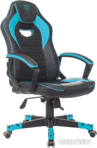 Кресло Zombie Game 16 (черный/голубой) фото 3