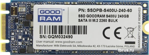 SSD GOODRAM S400U 240GB SSDPB-S400U-240-60 фото 3