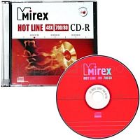 CD-R диск Mirex 700Mb Mirex HotLine 48x slim UL120050A8S