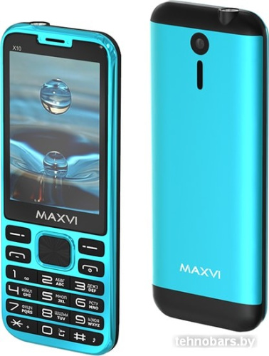 Мобильный телефон Maxvi X10 (голубой) фото 3