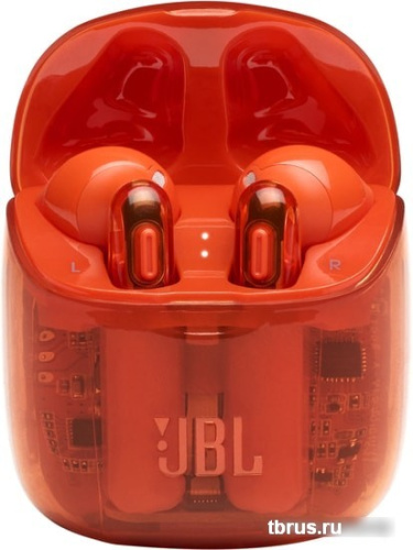 Наушники JBL Tune 225 TWS Ghost Edition (оранжевый) фото 7