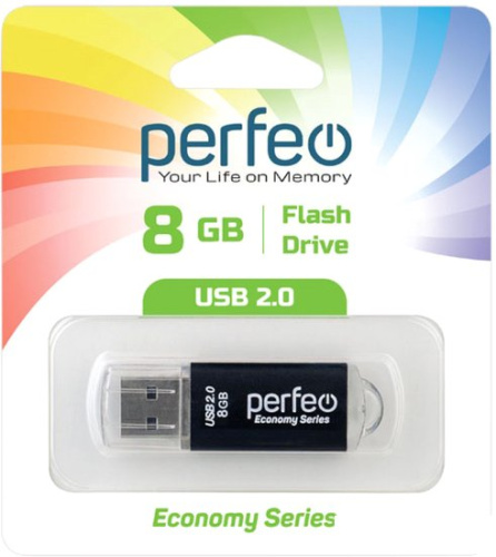 USB Flash Perfeo E01 8GB (черный) фото 5