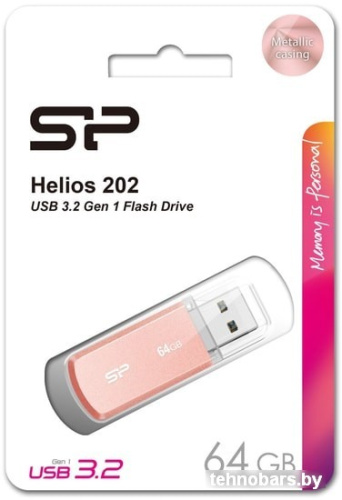USB Flash Silicon-Power Helios 202 64GB (розовый) фото 5