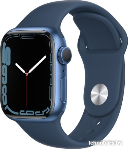 Умные часы Apple Watch Series 7 41 мм (синий/синий омут спортивный) фото 3
