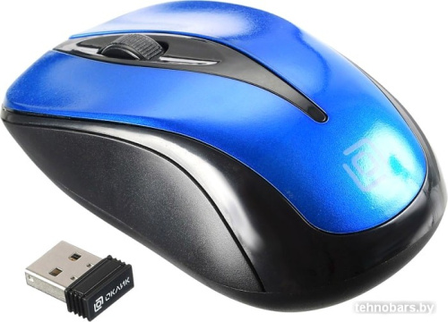 Мышь Oklick 675MW (синий) фото 5