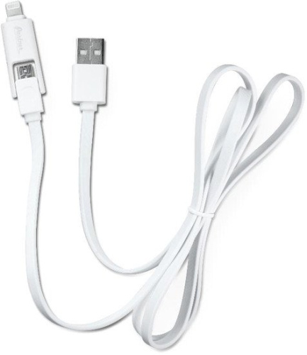 Кабель Partner USB 2.0 - microUSB/Apple 8pin 1м [ПР032877]
