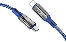 Кабель Hoco S51 Extreme USB Type-C - USB Type-C ( 1.2 м, синий)