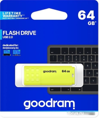 USB Flash GOODRAM UME2 64GB (желтый) фото 7