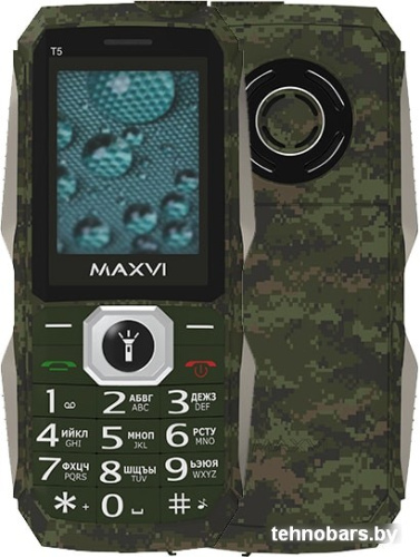 Мобильный телефон Maxvi T5 (милитари) фото 3