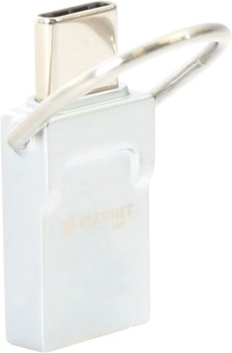USB Flash Platinet miniDEPOc + Type-C Adapter 16GB (серебристый)