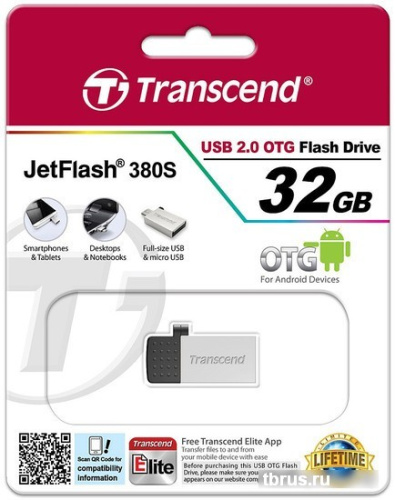 USB Flash Transcend JetFlash 380S 32GB Silver (TS32GJF380S) фото 7