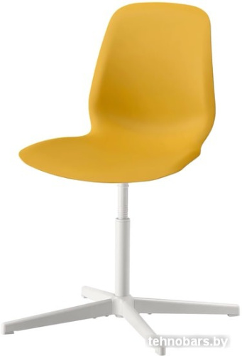 Офисный стул Ikea Лейф-арне 893.049.65 (темно-желтый/бальсбергет белый) фото 3