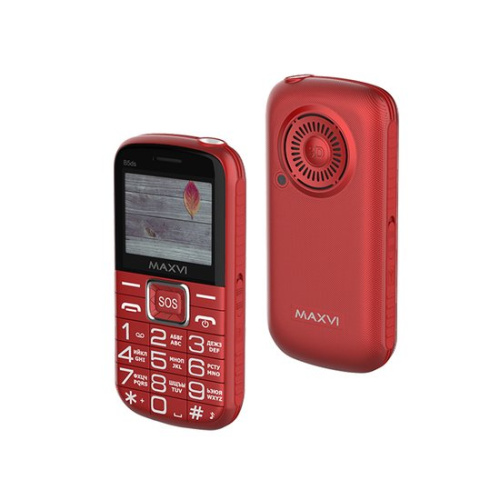 Кнопочный телефон Maxvi B5ds (красный) фото 5