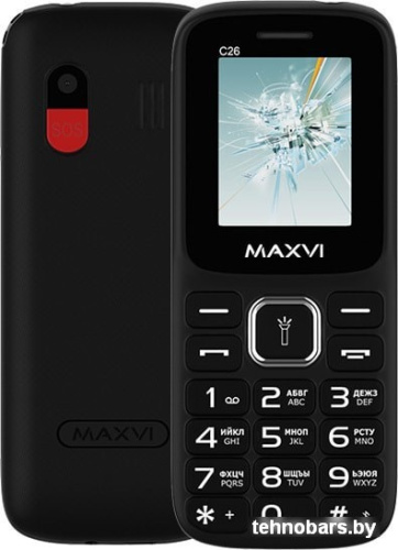 Мобильный телефон Maxvi C26 (черный) фото 3
