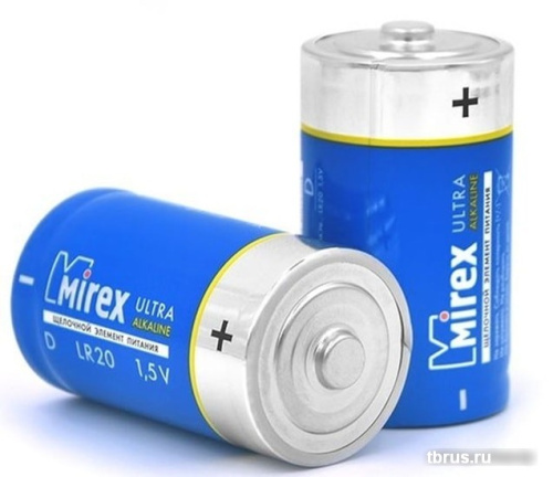 Батарейки Mirex LR20 D Алкалайн 2 шт 23702-LR20-S2 фото 4