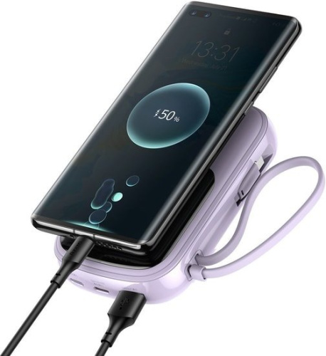 Портативное зарядное устройство Baseus Qpow Digital Display PPQD-H05 20000mAh (фиолетовый) фото 5