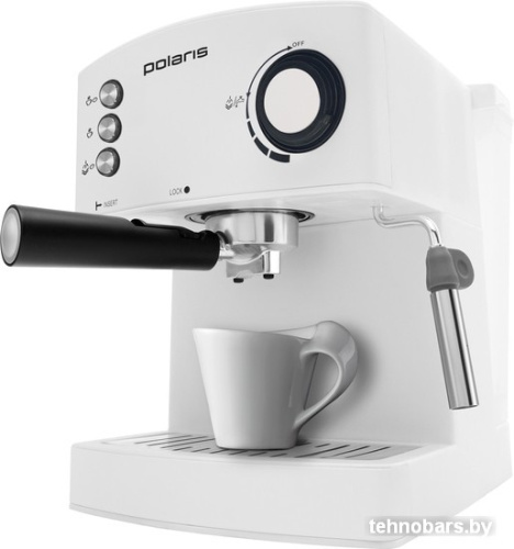 Рожковая помповая кофеварка Polaris PCM 1527E Adore Crema (белый) фото 4