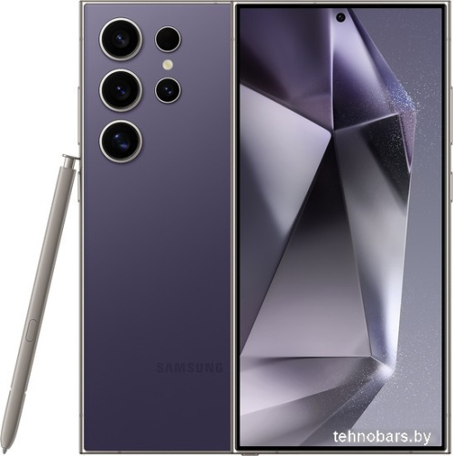 Смартфон Samsung Galaxy S24 Ultra SM-S928B 256GB (титановый фиолетовый) + наушники Samsung Galaxy Buds2 Pro фото 3