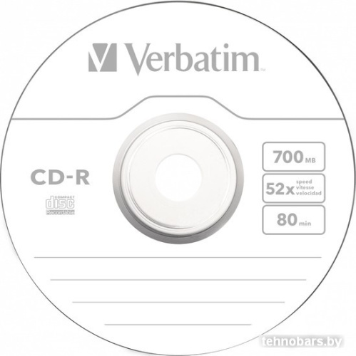 CD-R диск Verbatim DL Extra Protection 700Mb 52x 43725 (CakeBox, 10 шт.) фото 3
