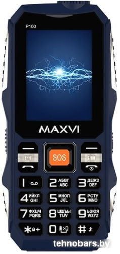Мобильный телефон Maxvi P100 (синий) фото 4