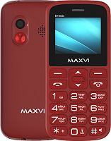 Кнопочный телефон Maxvi B100ds (винный красный)