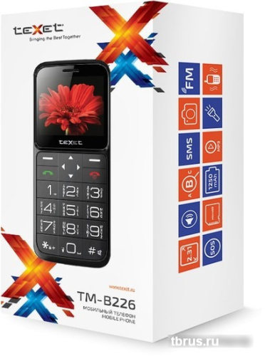 Мобильный телефон TeXet TM-В226 (черный) фото 6