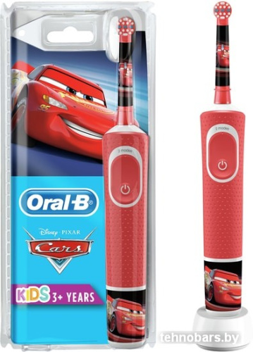 Электрическая зубная щетка Braun Oral-B Kids Cars D100.413.2K фото 3