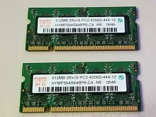 Оперативная память Hynix SODIMM DDR2 512Mb 533MHz (HYMP564S64BP6-C4)